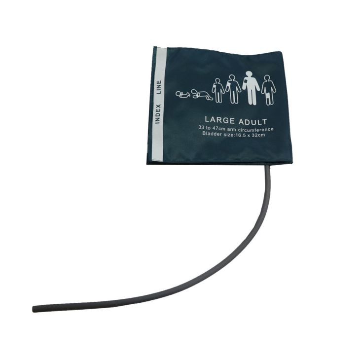 Large Adult Single Tube Nibp Cuff , 33-47cm Arm Circumference