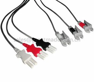 متوافق Spacelab Ultraview 90369 Tru-Link Leadwire مجموعات ، 3 الرصاص ، AHA ، المنتزع