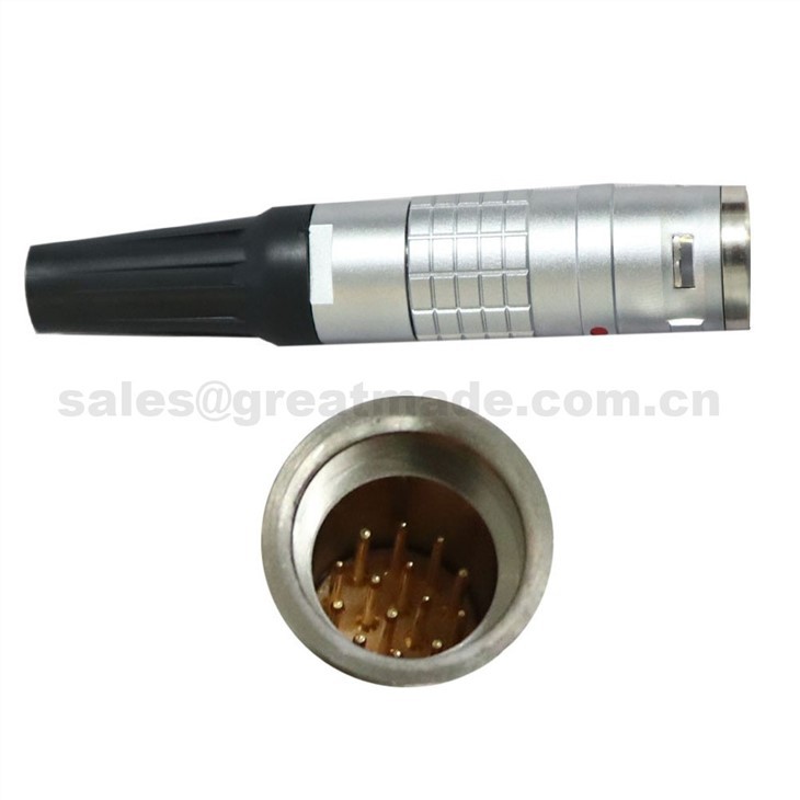 FGG EGG 2k Series 12 14 16 19pin Push-Pull Self-locking Metal Straight Plug/ Fixed Socket Connector