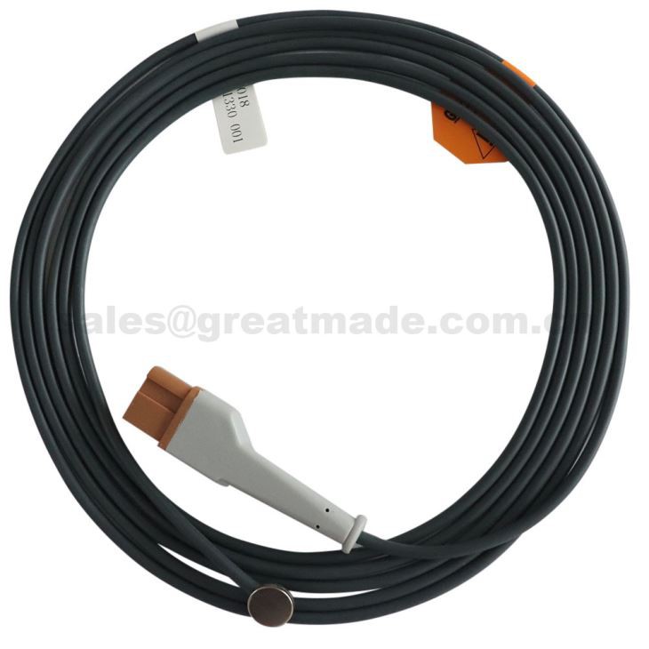 سباسيلاب متوافق الجلد السطحية مسبار درجة الحرارة، سباسلاب 10PIN-> 12MM القرص