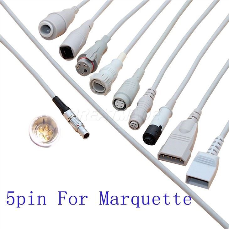 Compatible Marquette 5pin IBP Adapter Cable